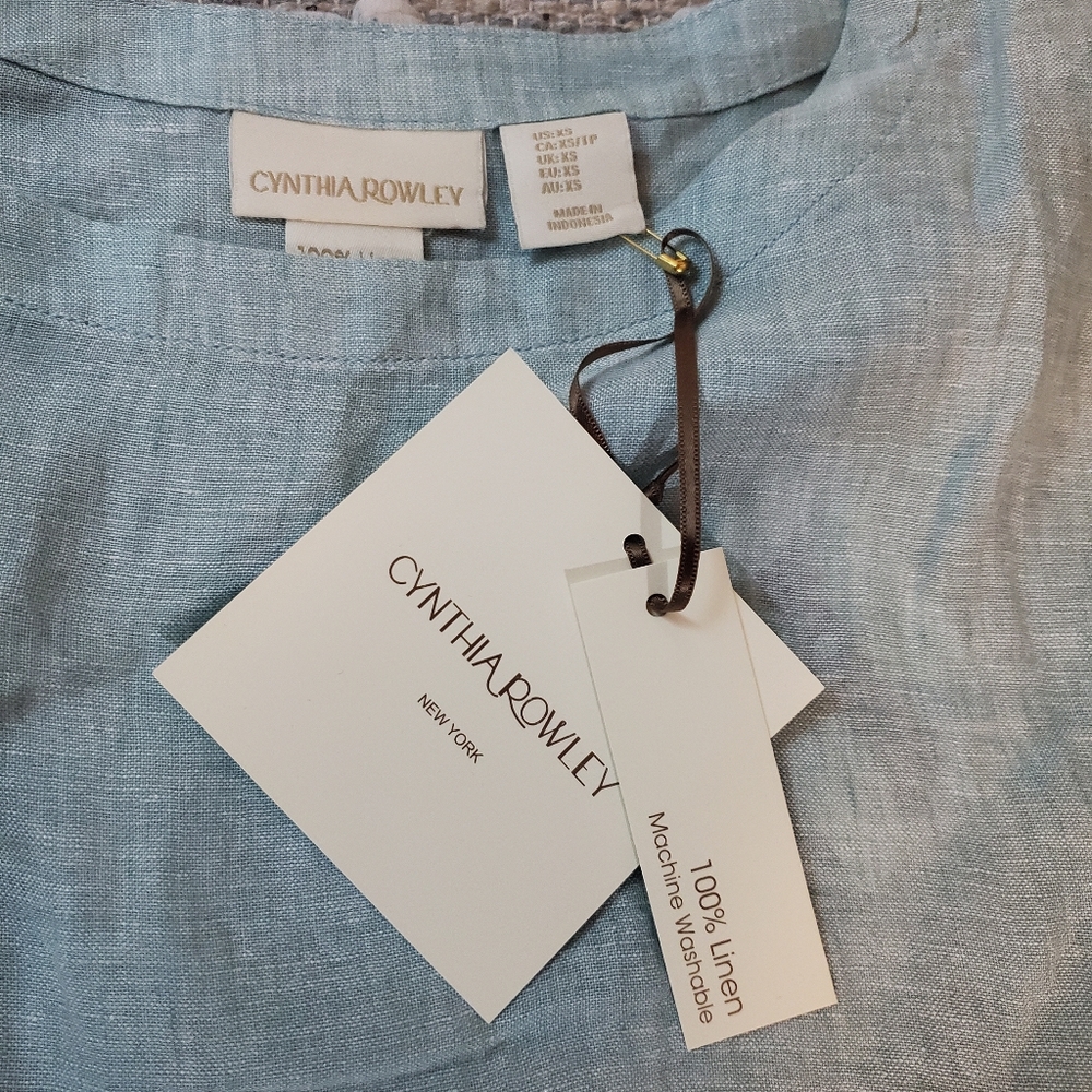 Cynthia Rowley Button Linen Top